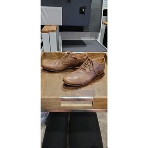 Brown Clark's dress shoes
